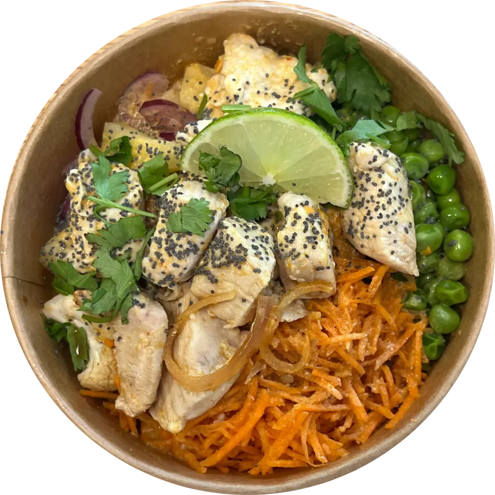 Bowl curry thai poulet